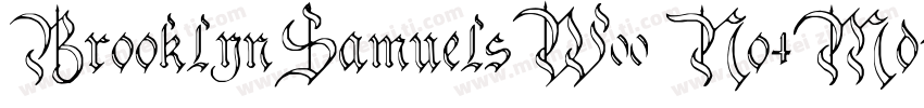 BrooklynSamuelsW00 No4Md字体转换